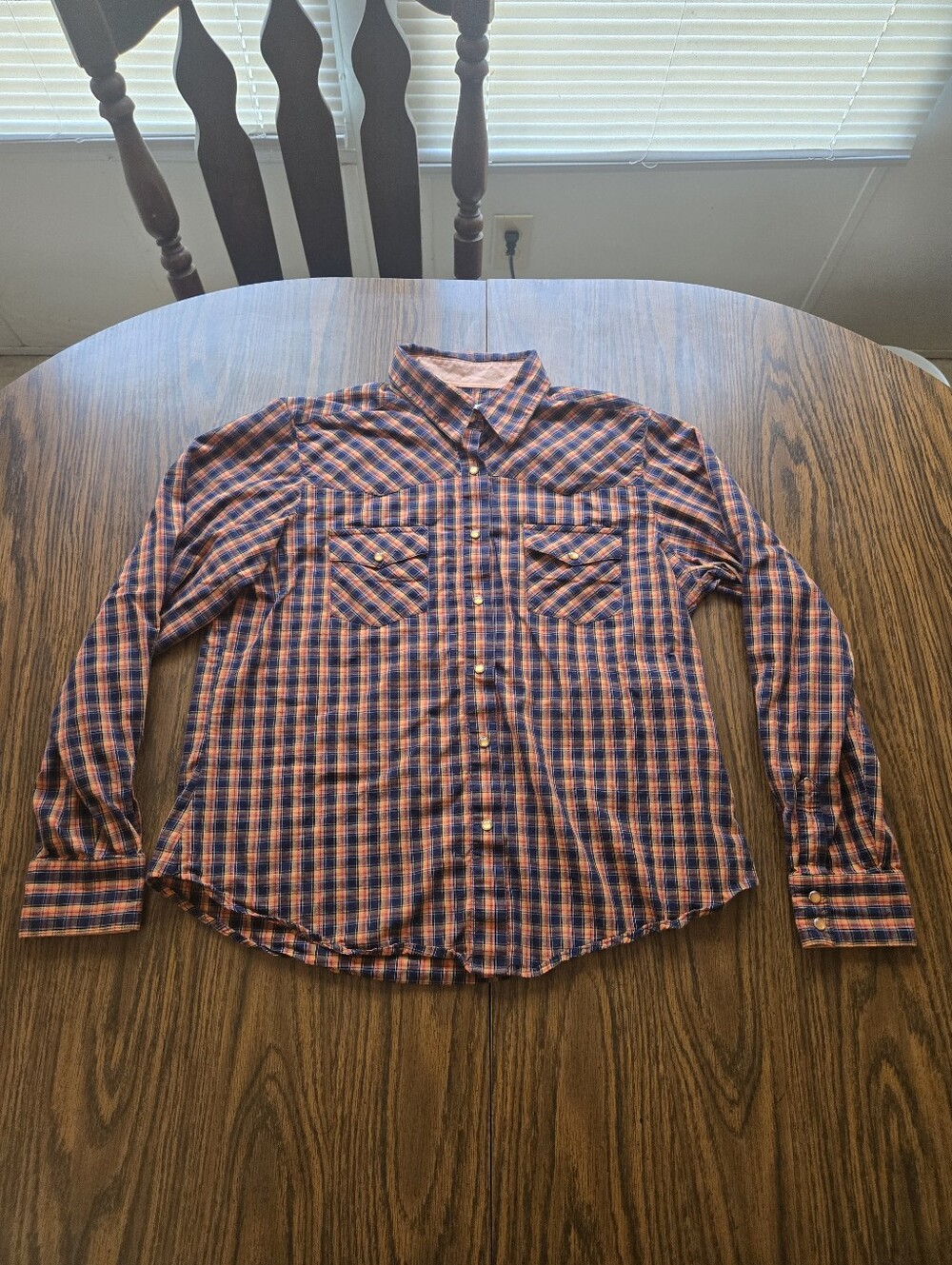 Rockies Orange & Blaxk Women's Long Sleeve Button Down Shirt.